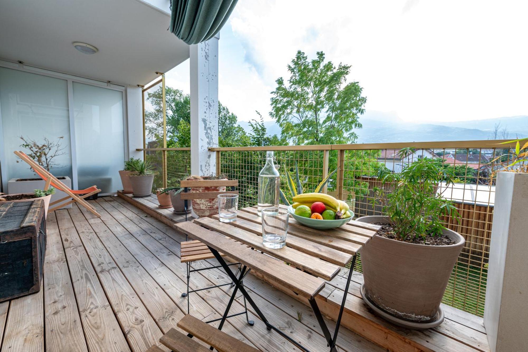 Calme Et Verdure: Vue Montagne - Terrasse - Wifi Grenoble Exteriör bild