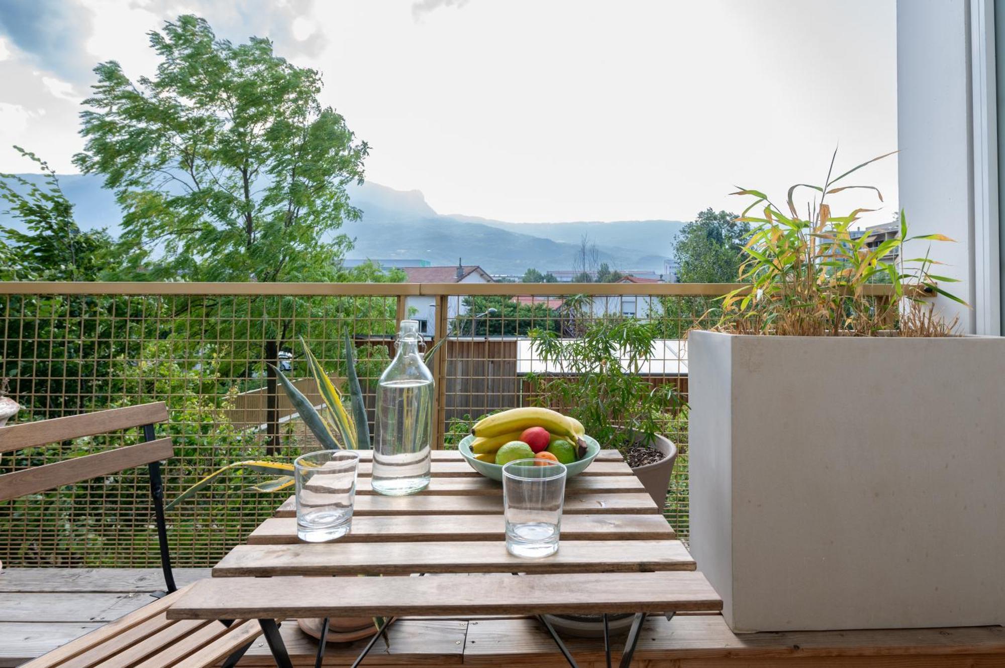Calme Et Verdure: Vue Montagne - Terrasse - Wifi Grenoble Exteriör bild